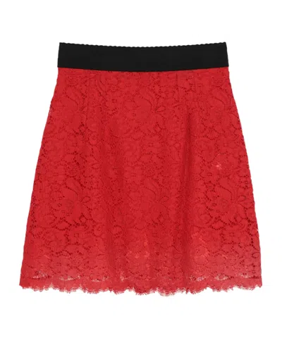 Dolce & Gabbana Mini Skirts In Red