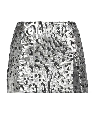 Dolce & Gabbana Mini Skirts In Silver