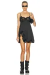 Dolce & Gabbana Mini Slip Dress In Black
