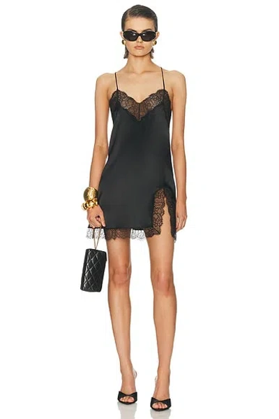 Dolce & Gabbana Mini Slip Dress In Black