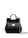 Dolce & Gabbana Mini Tote Bag With Logo Plaque In Black