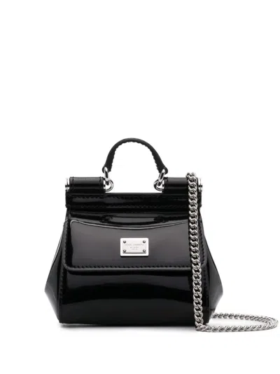 DOLCE & GABBANA DOLCE & GABBANA MINI TOTE BAG WITH LOGO PLAQUE