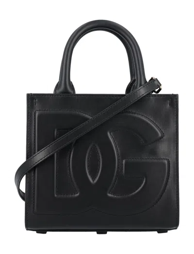 Dolce & Gabbana Dg Logo Handbag In Black