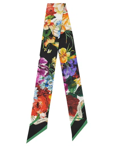 Dolce & Gabbana Mini Twill Scarf - 100 Cm X 6 Cm In Multi