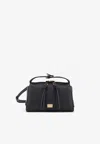 Dolce & Gabbana Vittoria Leather Belt Bag Shoulder Strap In Black
