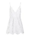 Dolce & Gabbana Cotton Minidress With Straps And Cut-out Detailing In White