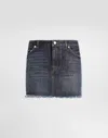 Dolce & Gabbana Minigonna In Denim In Blue