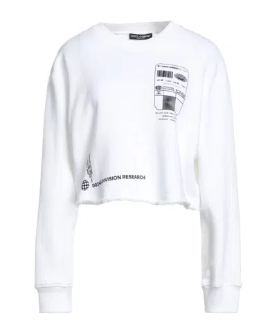 Dolce & Gabbana Minimal Printed Sweatshirt In White