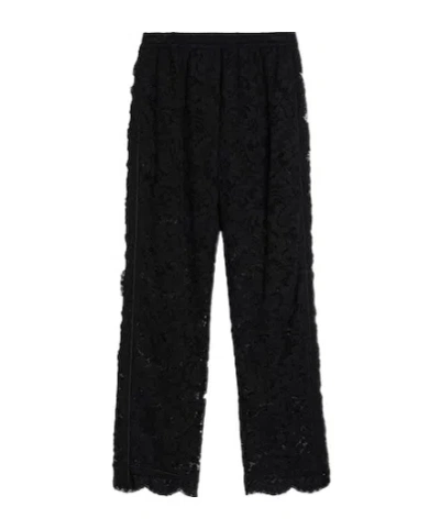Dolce & Gabbana Minimal Solid Pants In Black