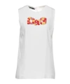 Dolce & Gabbana Minimal Solid Sleeveless Top In White