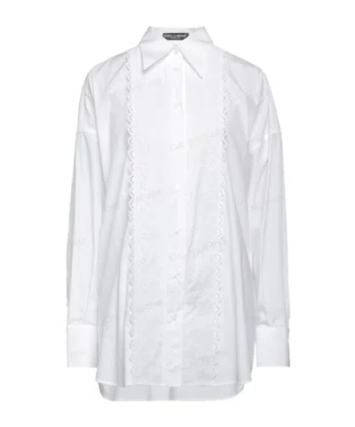 Dolce & Gabbana Minimalist Longsleeve Shirt In White