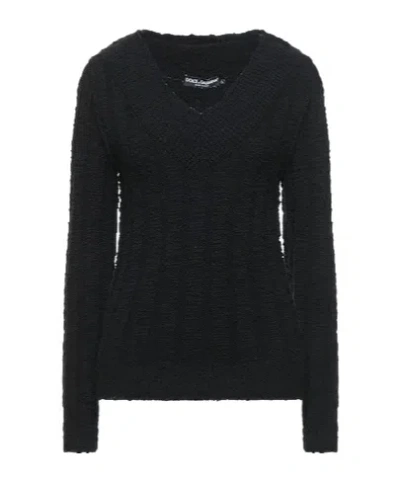 Dolce & Gabbana Minimalist Solidcolor Knit Top In Black