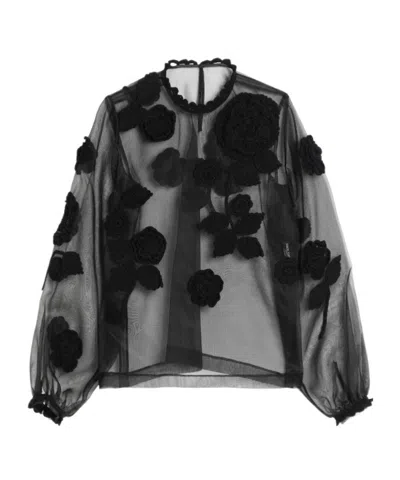 Dolce & Gabbana Minimalist Solidcolor Longsleeve Top In Black