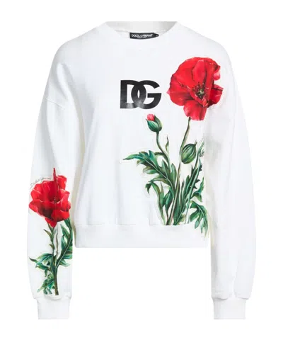 Dolce & Gabbana Minimalist Solidcolor Sweatshirt In White