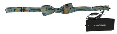 Dolce & Gabbana Mint Green Jazz Club Adjustable Neck Papillon Bow Men's Tie