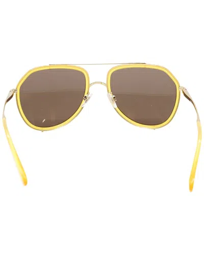 Dolce & Gabbana Mirror Griffe Sunglasses (authentic Pre-loved) In Gold