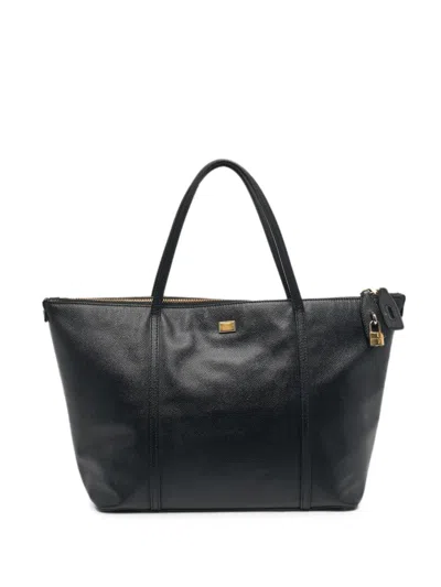 Pre-owned Dolce & Gabbana Miss Escape Tote Bag In Black