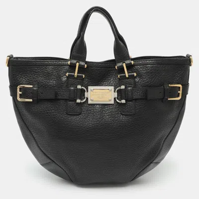 Pre-owned Dolce & Gabbana Miss Mary Black Leather Hobo