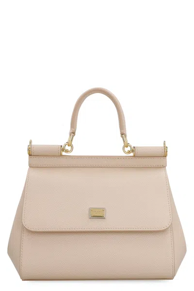 Dolce & Gabbana Medium Sicily Handbag In Nude