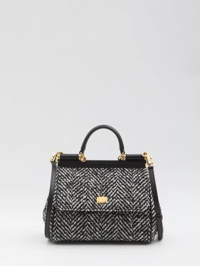 Dolce & Gabbana Miss Sicily Bag Medium In Black