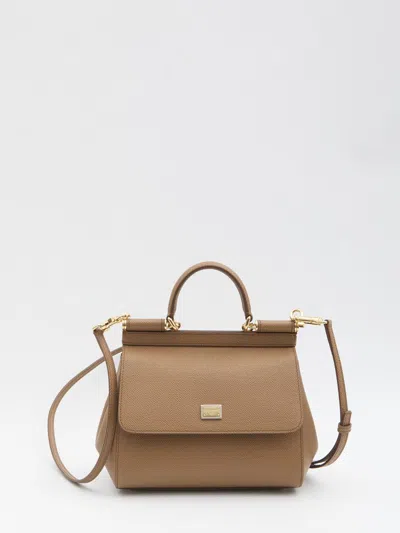 Dolce & Gabbana Miss Sicily Medium In Beige