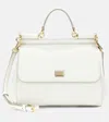 Dolce & Gabbana Miss Sicily Medium Leather Shoulder Bag In White