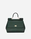 DOLCE & GABBANA MITTELGROSSE SICILY TASCHE AUS DAUPHINE-LEDER