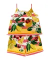 Dolce & Gabbana Mix-print Cotton Short Set In Multicolor