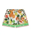 Dolce & Gabbana Mix-print Cotton Shorts In Green