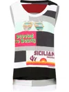 Dolce & Gabbana Woman Tank Top Charcoal Size 10 Cotton In Neutrals