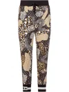 Dolce & Gabbana Mix-print Track Pants In Black