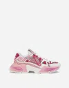 Dolce & Gabbana Dolce&gabbana White/pink Mesh Airmaster Trainer In Pink