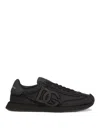 Dolce & Gabbana Low Top Sneakers Featuring Suede Accents In Black