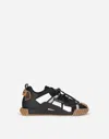 Dolce & Gabbana Reflective Fabric Ns1 Sneakers In Black