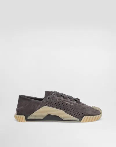 Dolce & Gabbana Sneaker Ns1 Slip-on In Mix Materiali In Grigio