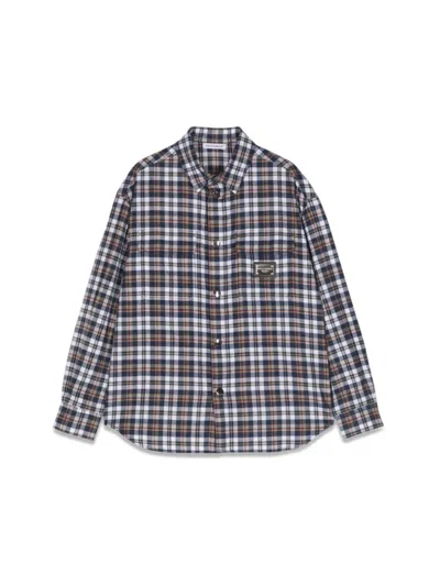 Dolce & Gabbana Plaid Cotton Shirt In Multi