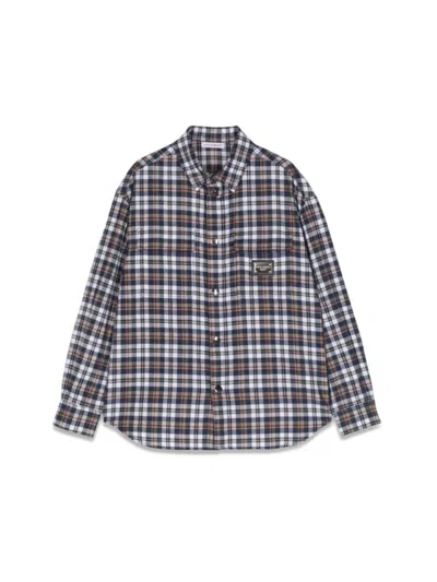 Dolce & Gabbana Kids' ml Plaid Shirt In Multicolour