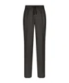 Dolce & Gabbana Straight Leg Trousers Crease Detailing Pockets In Black