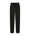 Dolce & Gabbana Cashmere Jogging Pants With Dg Logo In Black