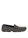 Dolce & Gabbana Jacquard Loafers With Metal Hardware Detail In Multicolour