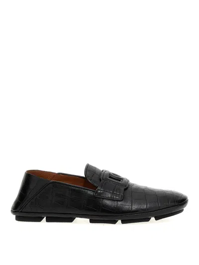 Dolce & Gabbana Driver Loafers In Black