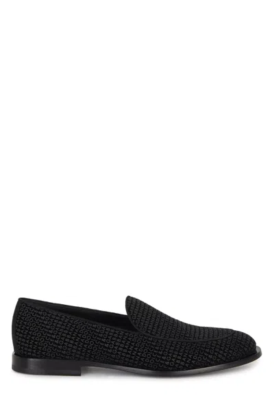 Dolce & Gabbana Suede Loafer In Black
