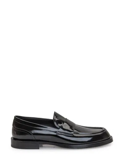 Dolce & Gabbana Mocassino In Pelle Di Vitello Lucida In Black