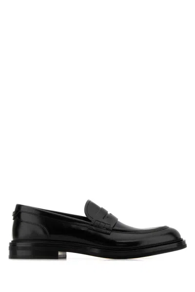 Dolce & Gabbana Moccasters In Black