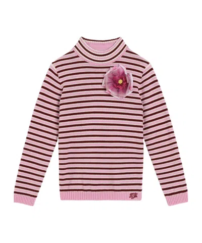 Dolce & Gabbana Kids' Mock-neck Knit Top In Pink