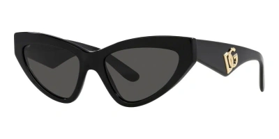 Dolce & Gabbana Dg Crossed Sunglasses In Black
