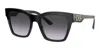 Dolce & Gabbana Dg4384 501/8g Women's Sunglasses - Black Frame, Gray Gradient Lenses