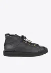Dolce & Gabbana Modigliani Leather High-top Sneakers In Black