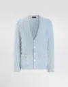 Dolce & Gabbana Wool Turtleneck Pullover In Blue