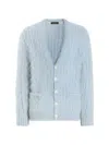 Dolce & Gabbana Wool Turtleneck Pullover In Blue